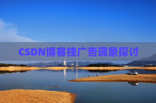CSDN博客挂广告现象探讨